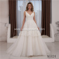 Latest Fashion New Champagne Luxury Long Tail Princess wedding dresses for bride latest